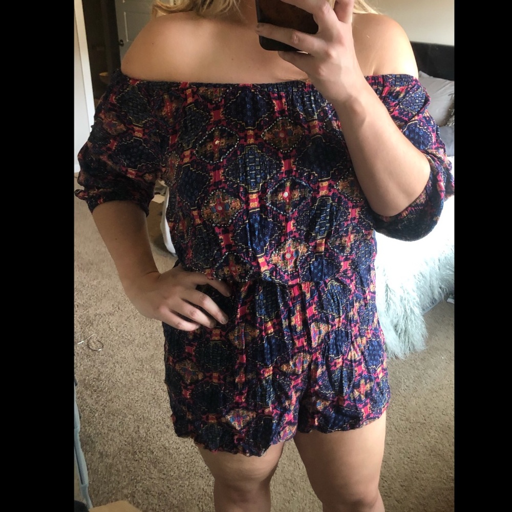 Colorful Embellished Romper